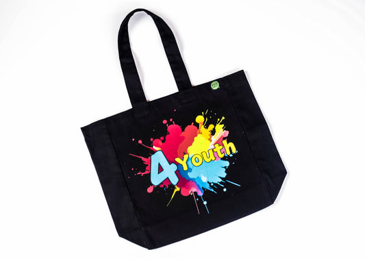 Zero Plastic ECOBAG Recycled Cotton Tote - "4 Youth"