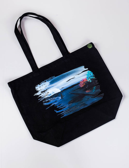 Zero Plastic ECOBAG Organic Cotton Shopping Tote - "Glorious Glow"