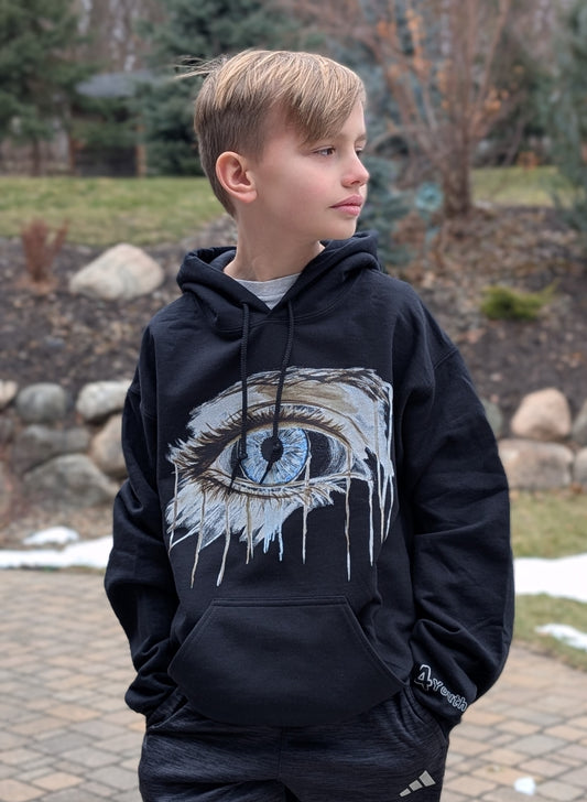 ADULT Hooded Sweatshirt - "Eye Am Resilient"